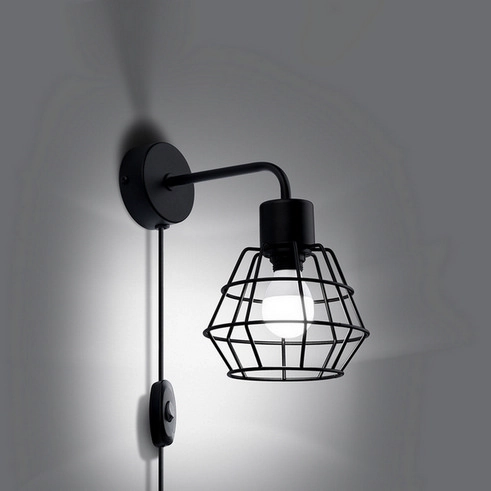 Nástěnné svítidlo SOLLUX SUBA černé E27 1x15W bez žárovky SL.1164 (obrázek 9)