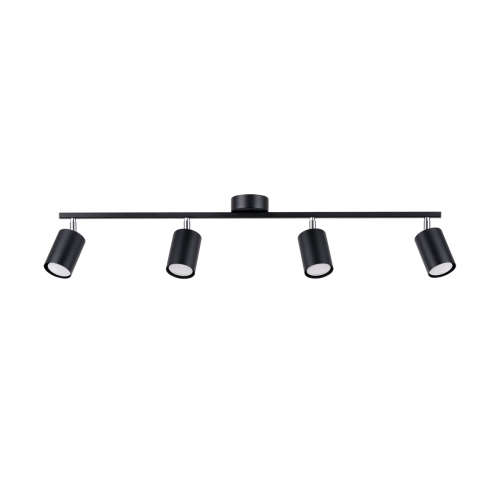 Stropní svítidlo SOLLUX LEMMI 4L černé GU10 4x10W bez žárovky SL.1168