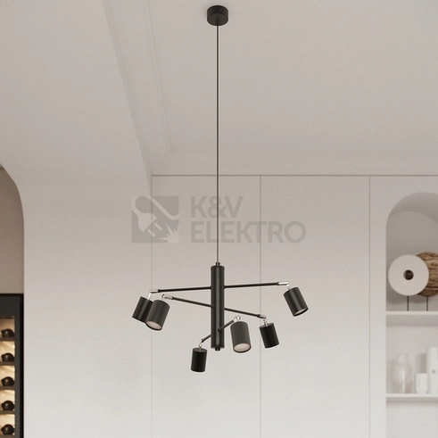Obrázek produktu Stropní svítidlo SOLLUX LEMMI 4L černé GU10 4x10W bez žárovky SL.1168 7