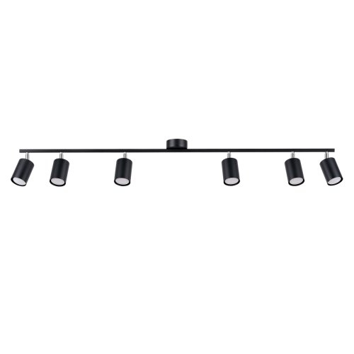 Stropní svítidlo SOLLUX LEMMI 6L černé GU10 6x10W bez žárovky SL.1169