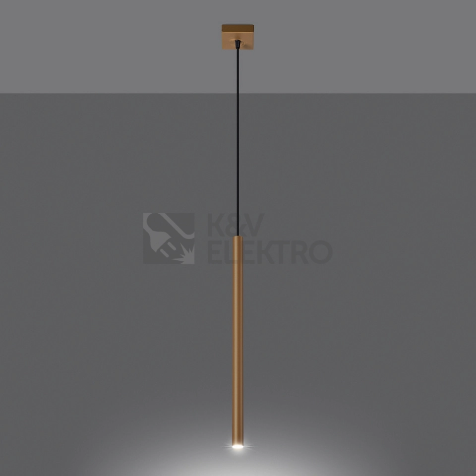 Obrázek produktu Závěsné svítidlo SOLLUX PASTELO 1 zlaté G9 1x8W bez žárovky SL.1170 2