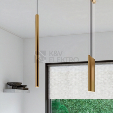 Obrázek produktu Závěsné svítidlo SOLLUX PASTELO 1 zlaté G9 1x8W bez žárovky SL.1170 6