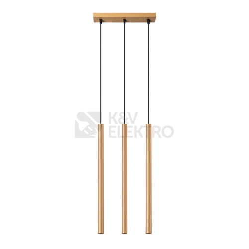 Závěsná lampa SOLLUX PASTELO 3L zlatá G9 3x8W bez žárovky SL.1171