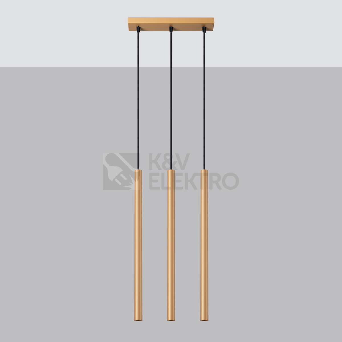Obrázek produktu Závěsná lampa SOLLUX PASTELO 3L zlatá G9 3x8W bez žárovky SL.1171 1