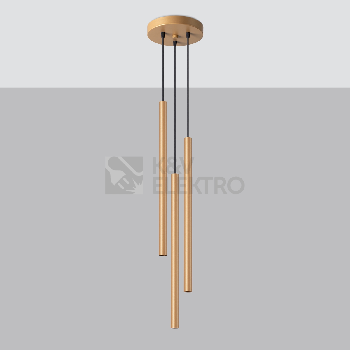 Obrázek produktu Závěsná lampa SOLLUX PASTELO 3P zlatá G9 3x8W bez žárovky SL.1172 1