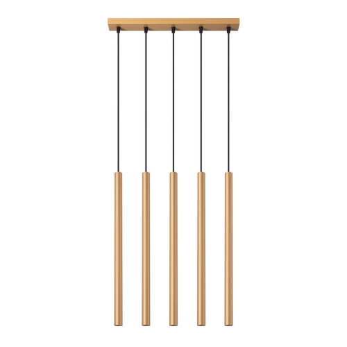 Závěsná lampa SOLLUX PASTELO 5L zlatá G9 5x8W bez žárovky SL.1173