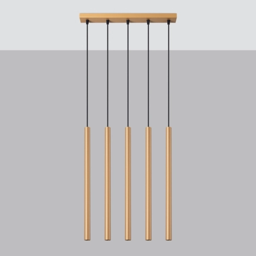 Závěsná lampa SOLLUX PASTELO 5L zlatá G9 5x8W bez žárovky SL.1173 (obrázek 5)