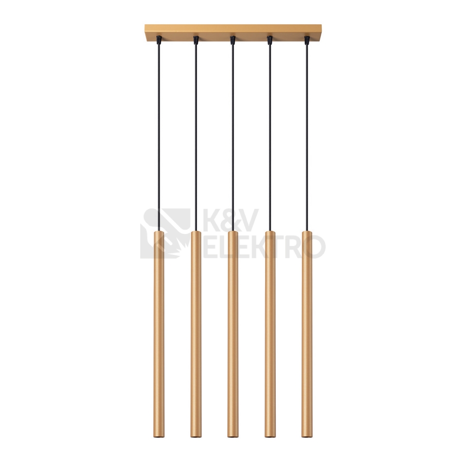 Obrázek produktu Závěsná lampa SOLLUX PASTELO 5L zlatá G9 5x8W bez žárovky SL.1173 0