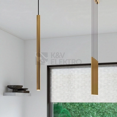 Obrázek produktu Závěsná lampa SOLLUX PASTELO 5L zlatá G9 5x8W bez žárovky SL.1173 6
