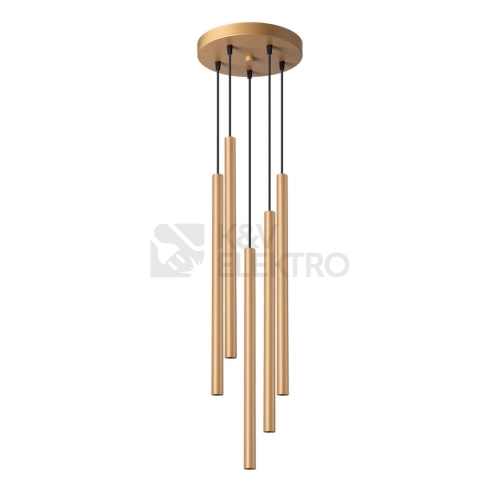 Závěsná lampa SOLLUX PASTELO 5P zlatá G9 5x8W bez žárovky SL.1174