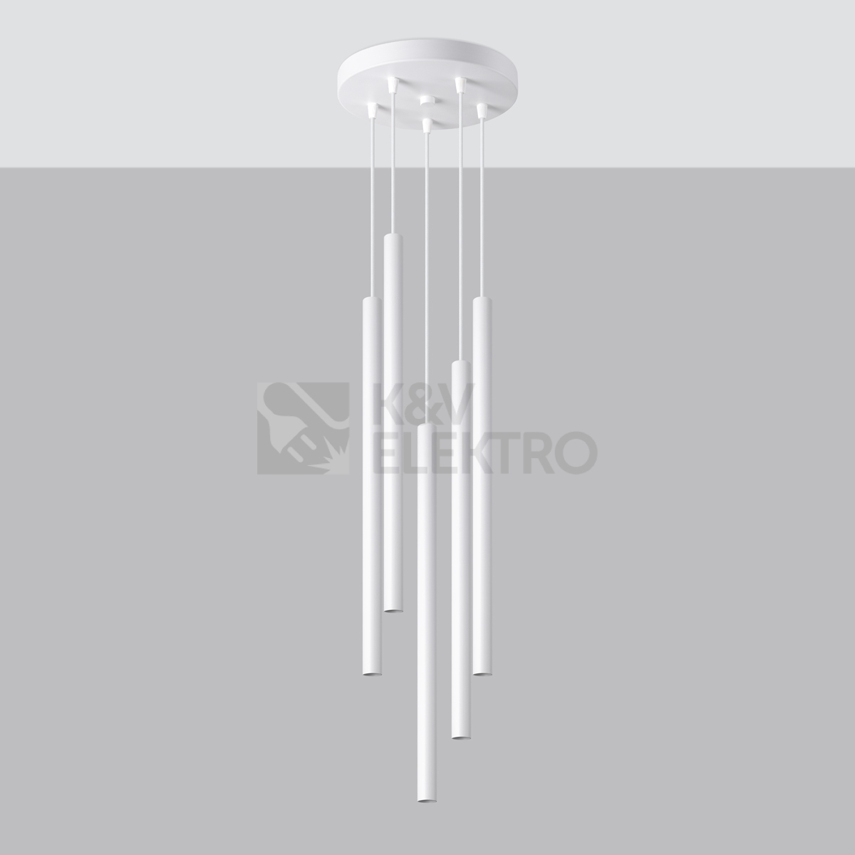 Obrázek produktu Závěsná lampa SOLLUX PASTELO 5P bílá G9 5x8W bez žárovky SL.1175 1