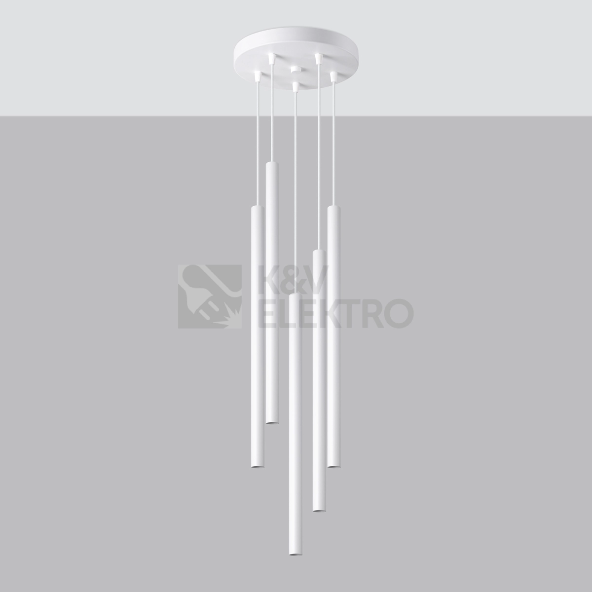 Obrázek produktu Závěsná lampa SOLLUX PASTELO 5P bílá G9 5x8W bez žárovky SL.1175 1