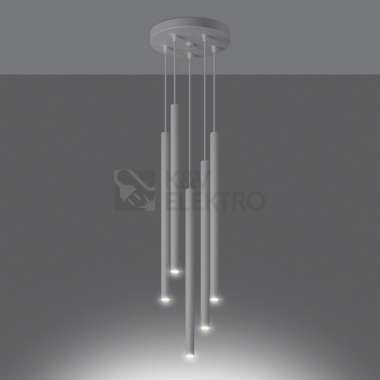 Obrázek produktu Závěsná lampa SOLLUX PASTELO 5P bílá G9 5x8W bez žárovky SL.1175 2