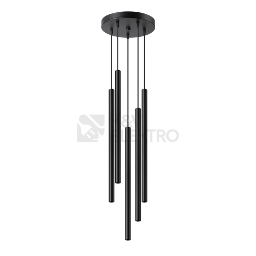 Závěsné svítidlo SOLLUX PASTELO 5P černé G9 5x8W bez žárovky SL.1176