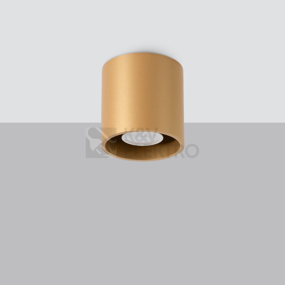 Obrázek produktu Stropní svítidlo SOLLUX ORBIS 1 zlaté GU10 1x10W bez žárovky SL.1180 1