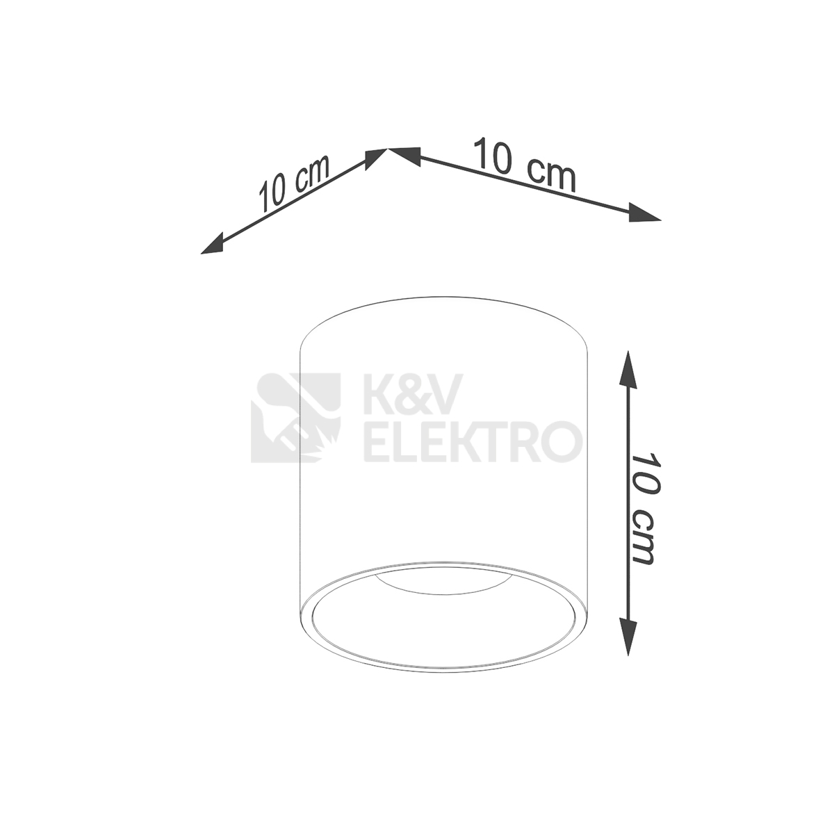 Obrázek produktu Stropní svítidlo SOLLUX ORBIS 1 zlaté GU10 1x10W bez žárovky SL.1180 4