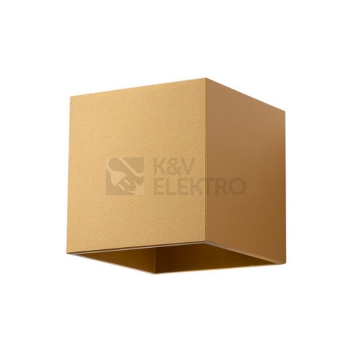 Nástěnné svítidlo SOLLUX QUAD 1 zlaté G9 1x8W bez žárovky SL.1183