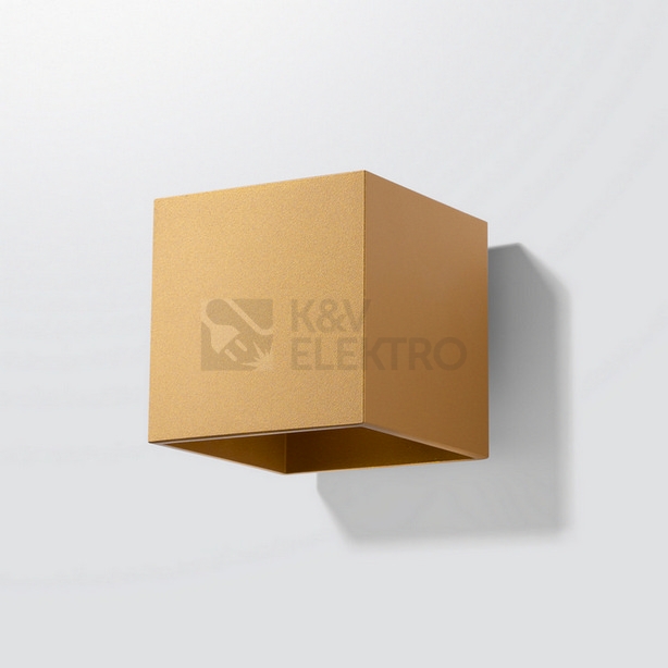 Obrázek produktu Nástěnné svítidlo SOLLUX QUAD 1 zlaté G9 1x8W bez žárovky SL.1183 1