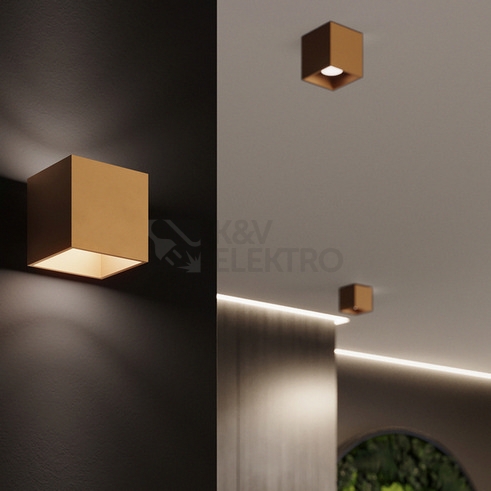 Obrázek produktu Nástěnné svítidlo SOLLUX QUAD 1 zlaté G9 1x8W bez žárovky SL.1183 6