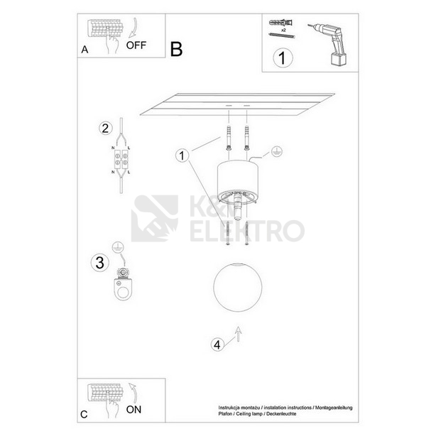 Obrázek produktu Stropní svítidlo SOLLUX BOOMO 8 G9 1x8W bez žárovky SL.1190 5