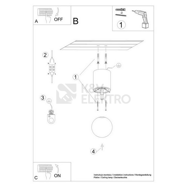 Obrázek produktu Stropní svítidlo SOLLUX BOOMO 12 G9 1x8W bez žárovky SL.1191 5