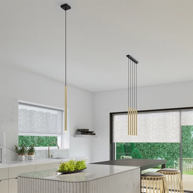 Závěsná lampa SOLLUX PASTELO 3P leštěné zlato G9 3x8W bez žárovky SL.1197 (obrázek 5)