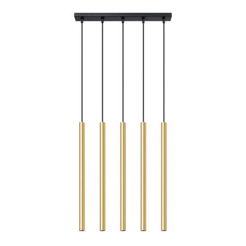 Závěsná lampa SOLLUX PASTELO 5L leštěné zlato G9 5x8W bez žárovky SL.1198