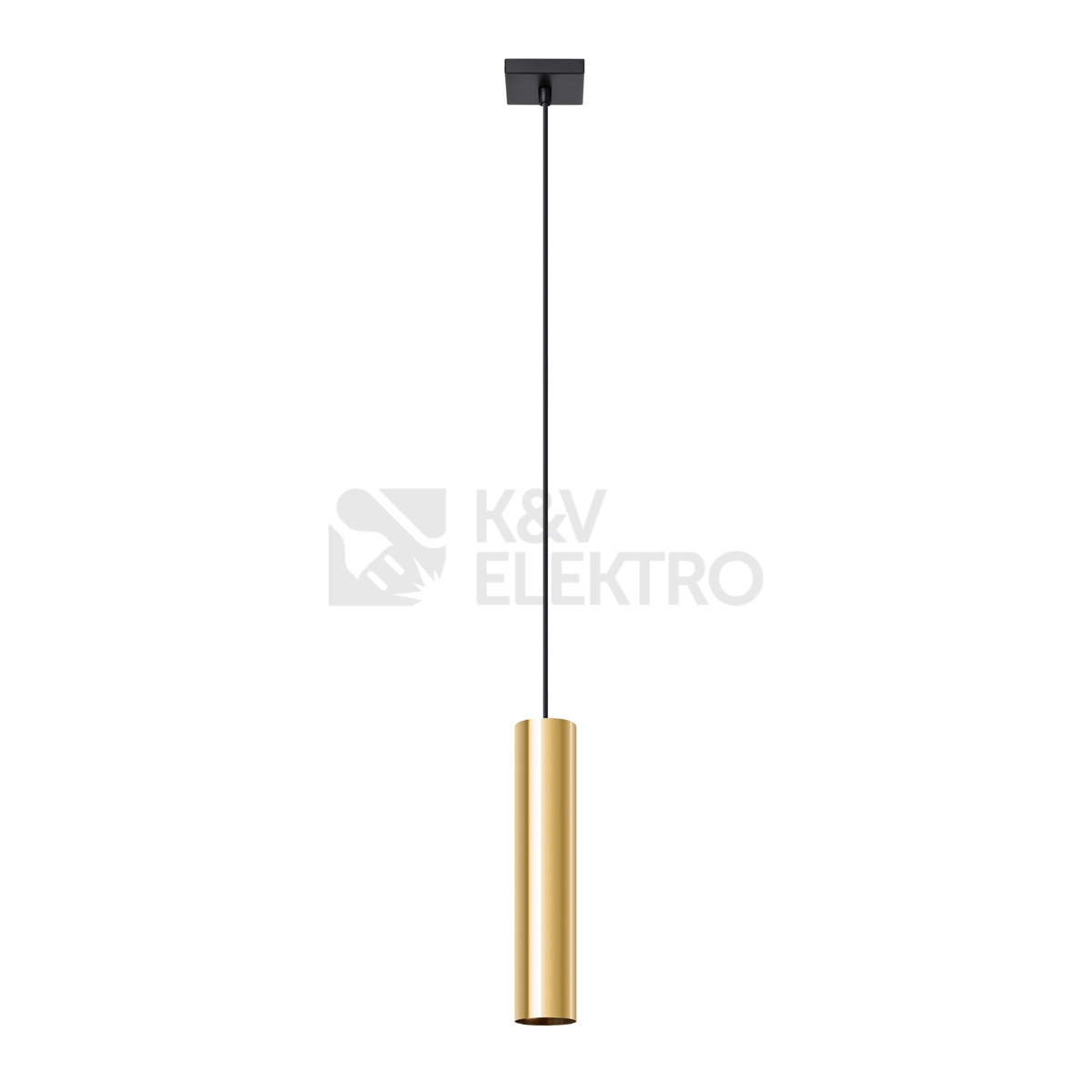 Obrázek produktu Závěsná lampa SOLLUX LAGOS 1 leštěné zlato GU10 1x10W bez žárovky SL.1200 0