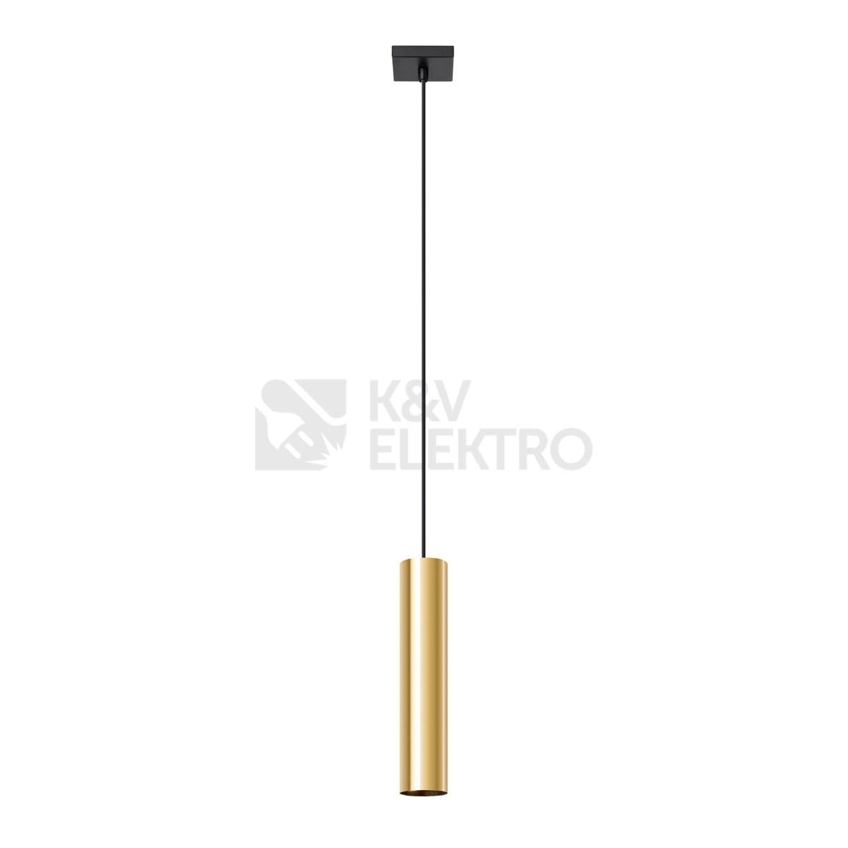 Obrázek produktu Závěsná lampa SOLLUX LAGOS 1 leštěné zlato GU10 1x10W bez žárovky SL.1200 0