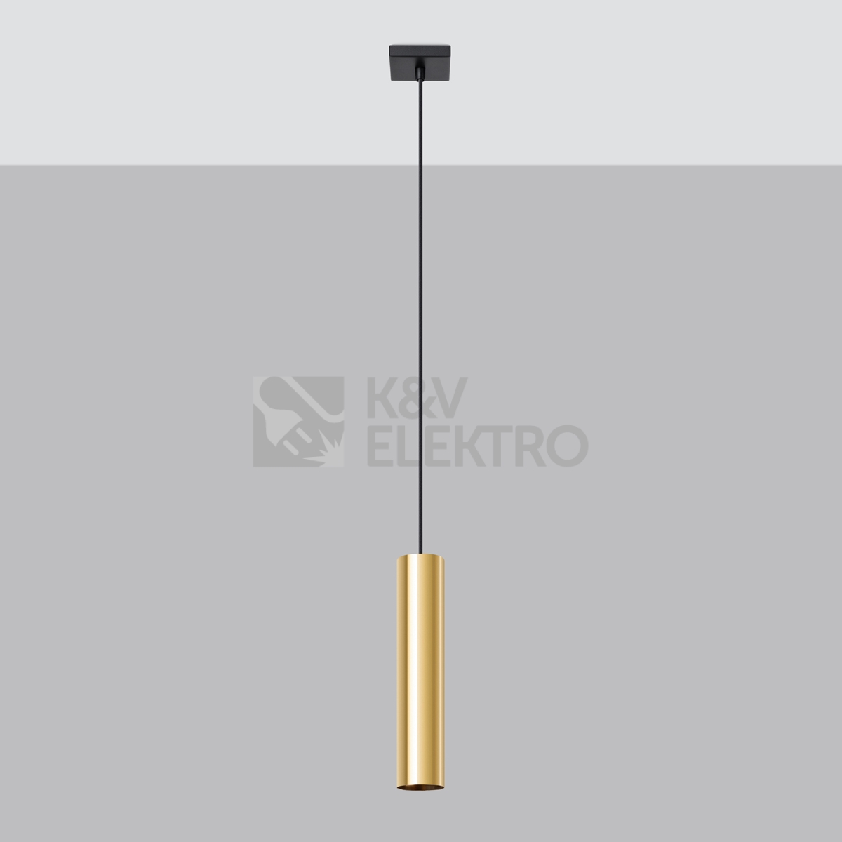 Obrázek produktu Závěsná lampa SOLLUX LAGOS 1 leštěné zlato GU10 1x10W bez žárovky SL.1200 1