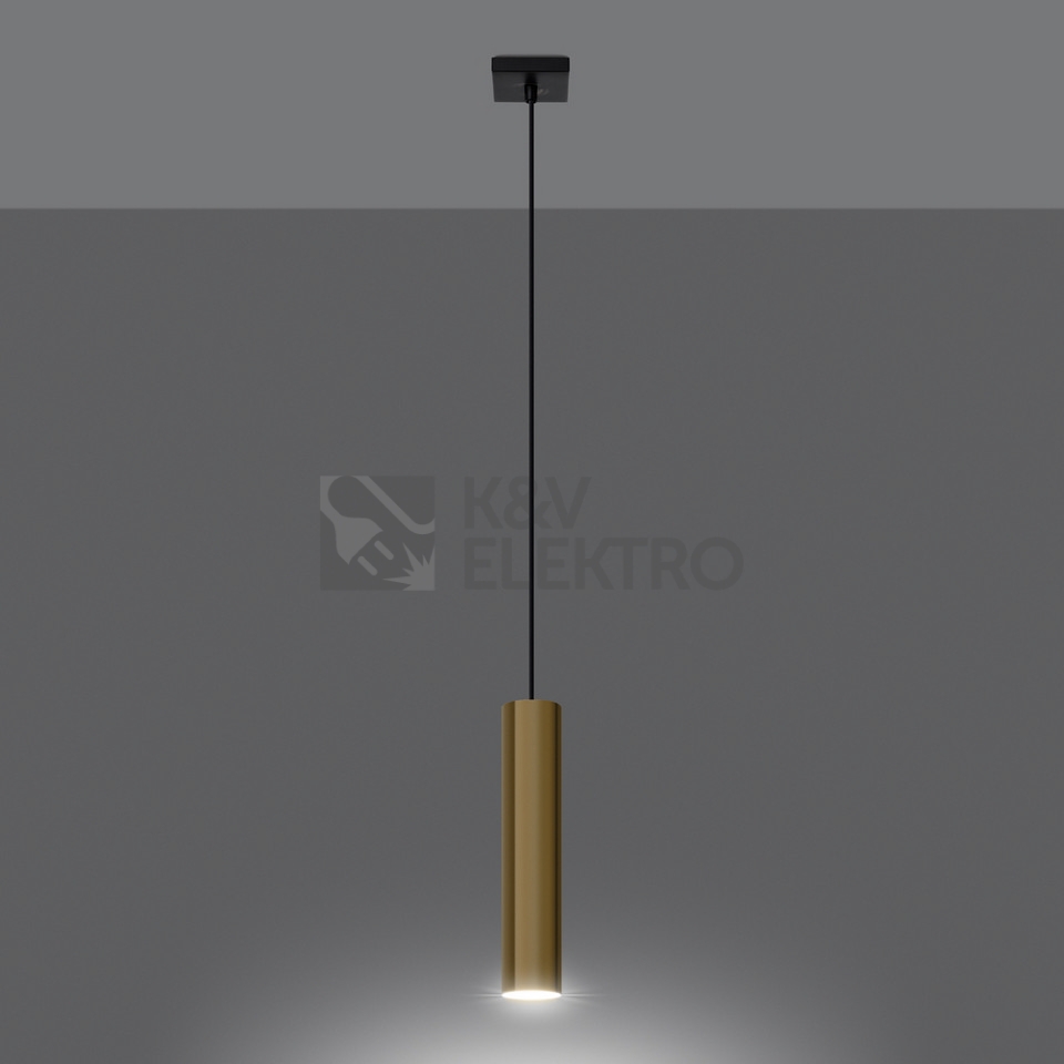 Obrázek produktu Závěsná lampa SOLLUX LAGOS 1 leštěné zlato GU10 1x10W bez žárovky SL.1200 2