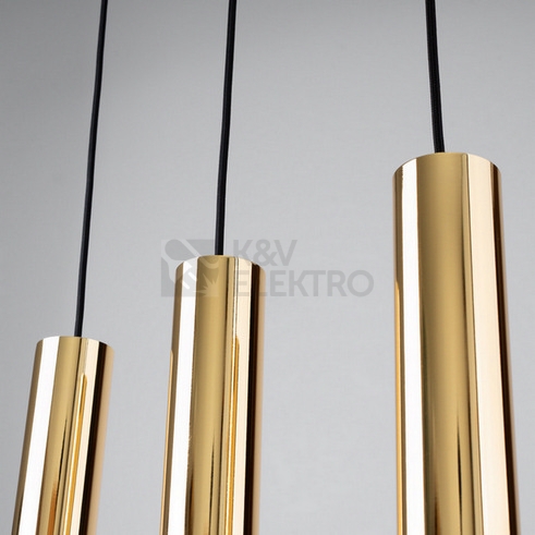 Obrázek produktu Závěsná lampa SOLLUX LAGOS 3 leštěné zlato GU10 3x10W bez žárovky SL.1201 3