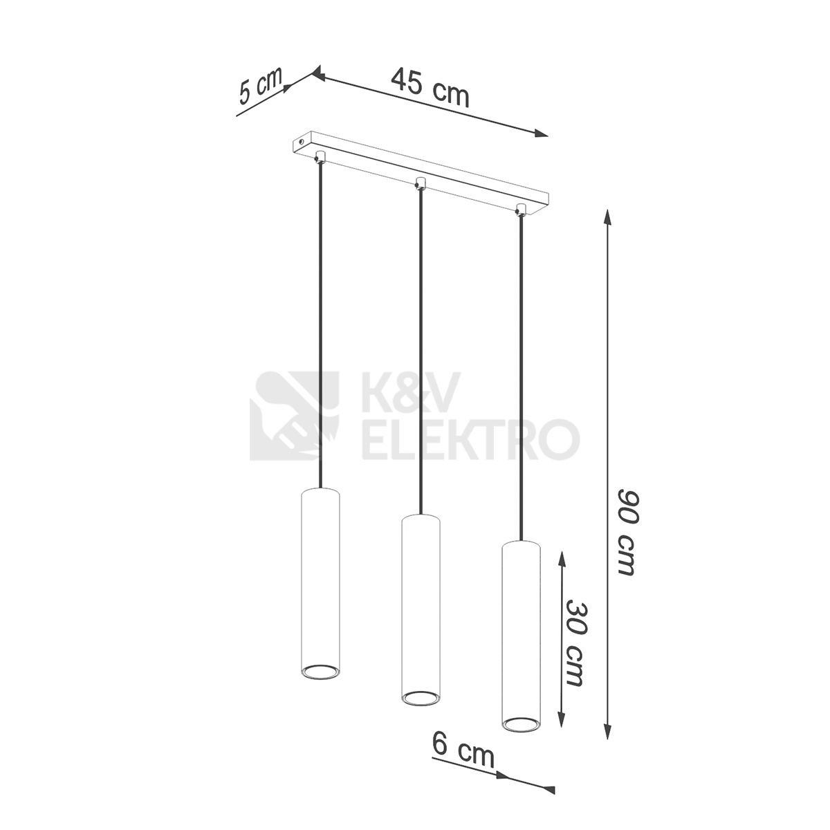 Obrázek produktu Závěsná lampa SOLLUX LAGOS 3 leštěné zlato GU10 3x10W bez žárovky SL.1201 4