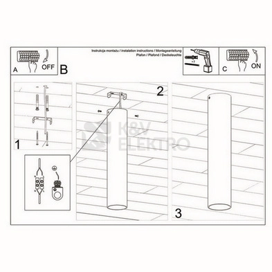 Obrázek produktu Stropní svítidlo SOLLUX LAGOS 30 leštěné zlaté GU10 1x10W bez žárovky SL.1203 5