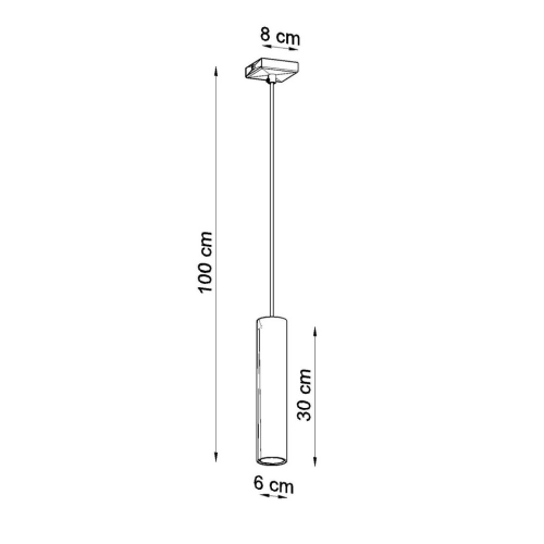 Závěsné svítidlo SOLLUX LAGOS 1 chrom GU10 1x10W bez žárovky SL.1204 (obrázek 7)