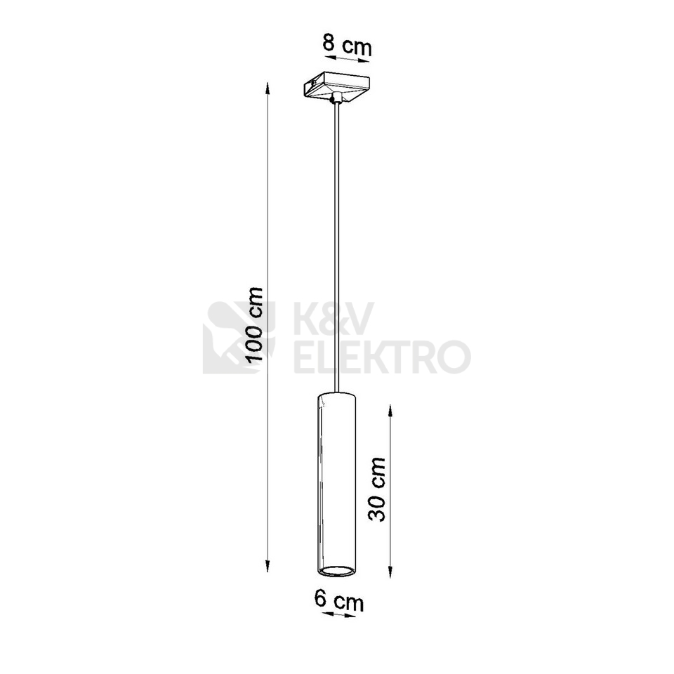Obrázek produktu Závěsné svítidlo SOLLUX LAGOS 1 chrom GU10 1x10W bez žárovky SL.1204 4