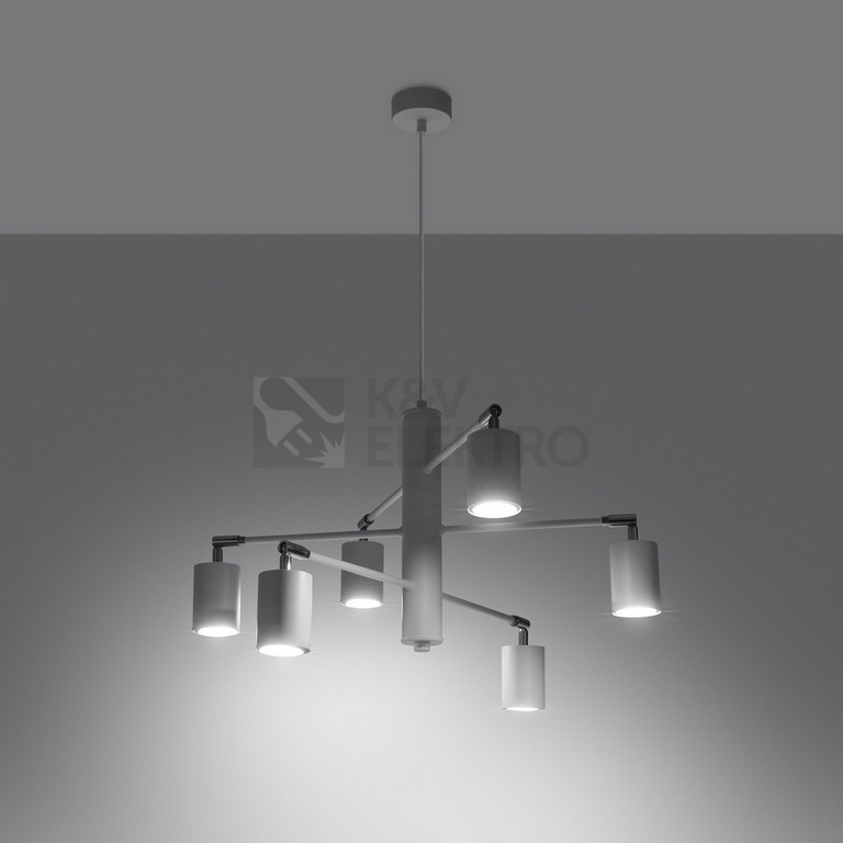 Obrázek produktu Lustr SOLLUX LEMMI 6 bílý GU10 6x10W bez žárovky SL.1206 2