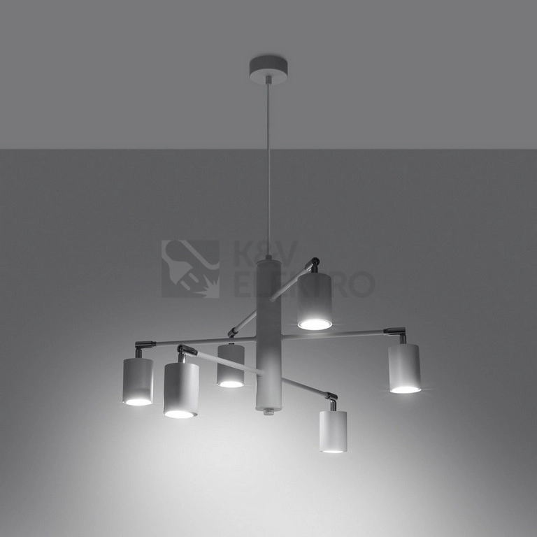 Obrázek produktu Lustr SOLLUX LEMMI 6 bílý GU10 6x10W bez žárovky SL.1206 2