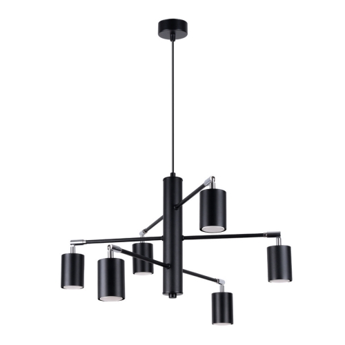 Lustr SOLLUX LEMMI 6 černý GU10 6x10W bez žárovky SL.1207