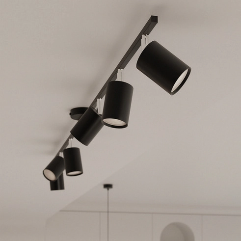Lustr SOLLUX LEMMI 6 černý GU10 6x10W bez žárovky SL.1207 (obrázek 3)