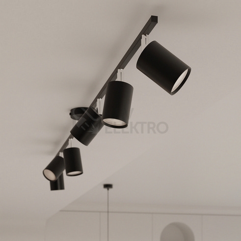 Obrázek produktu Lustr SOLLUX LEMMI 6 černý GU10 6x10W bez žárovky SL.1207 6