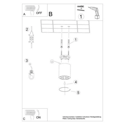 Stropní LED svítidlo SOLLUX ZOE černé 9W SL.1210 (obrázek 6)
