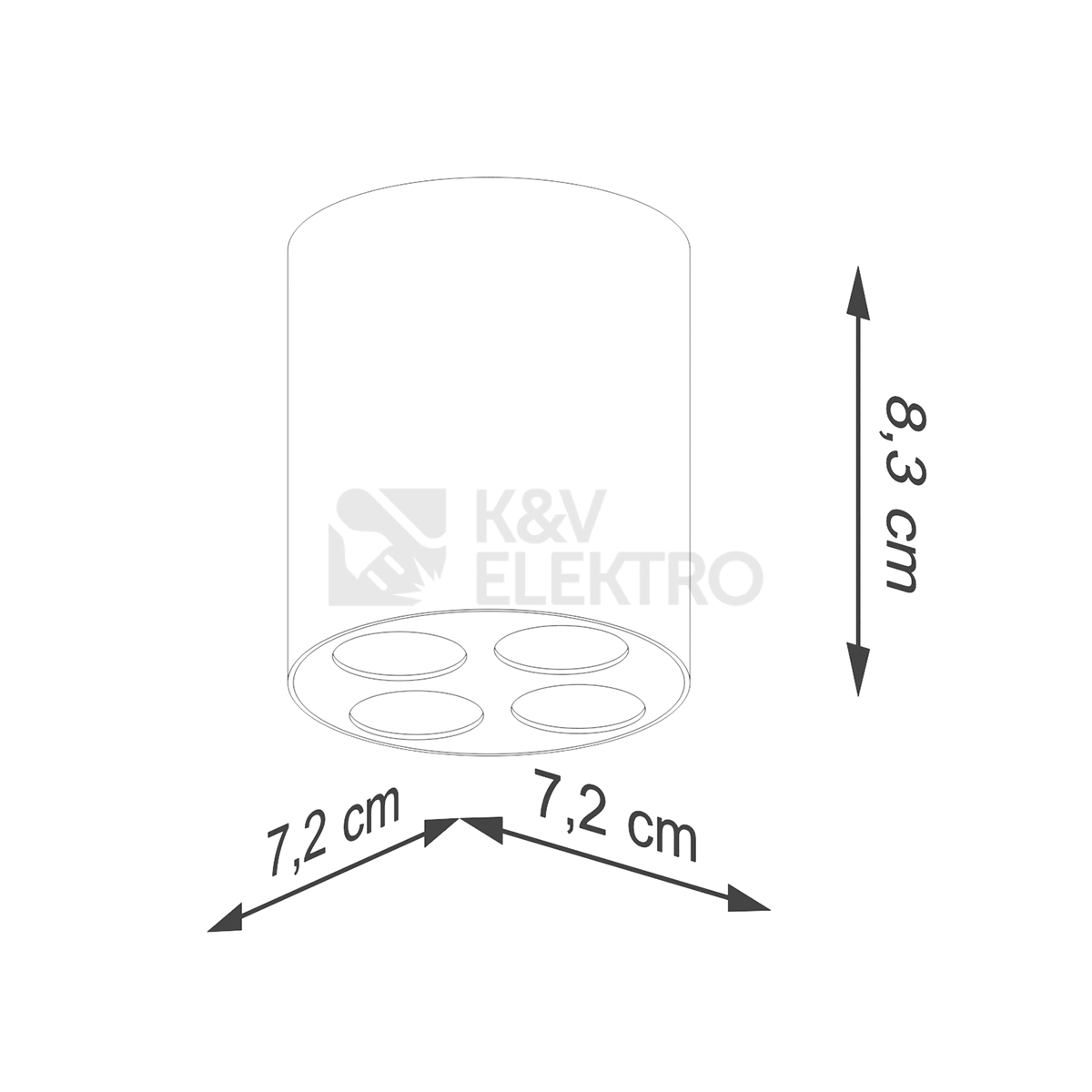 Obrázek produktu Stropní LED svítidlo SOLLUX ZOE černé 9W SL.1210 4