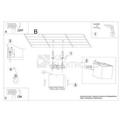 Obrázek produktu Stropní LED svítidlo SOLLUX OZZY černé 16W SL.1211 7