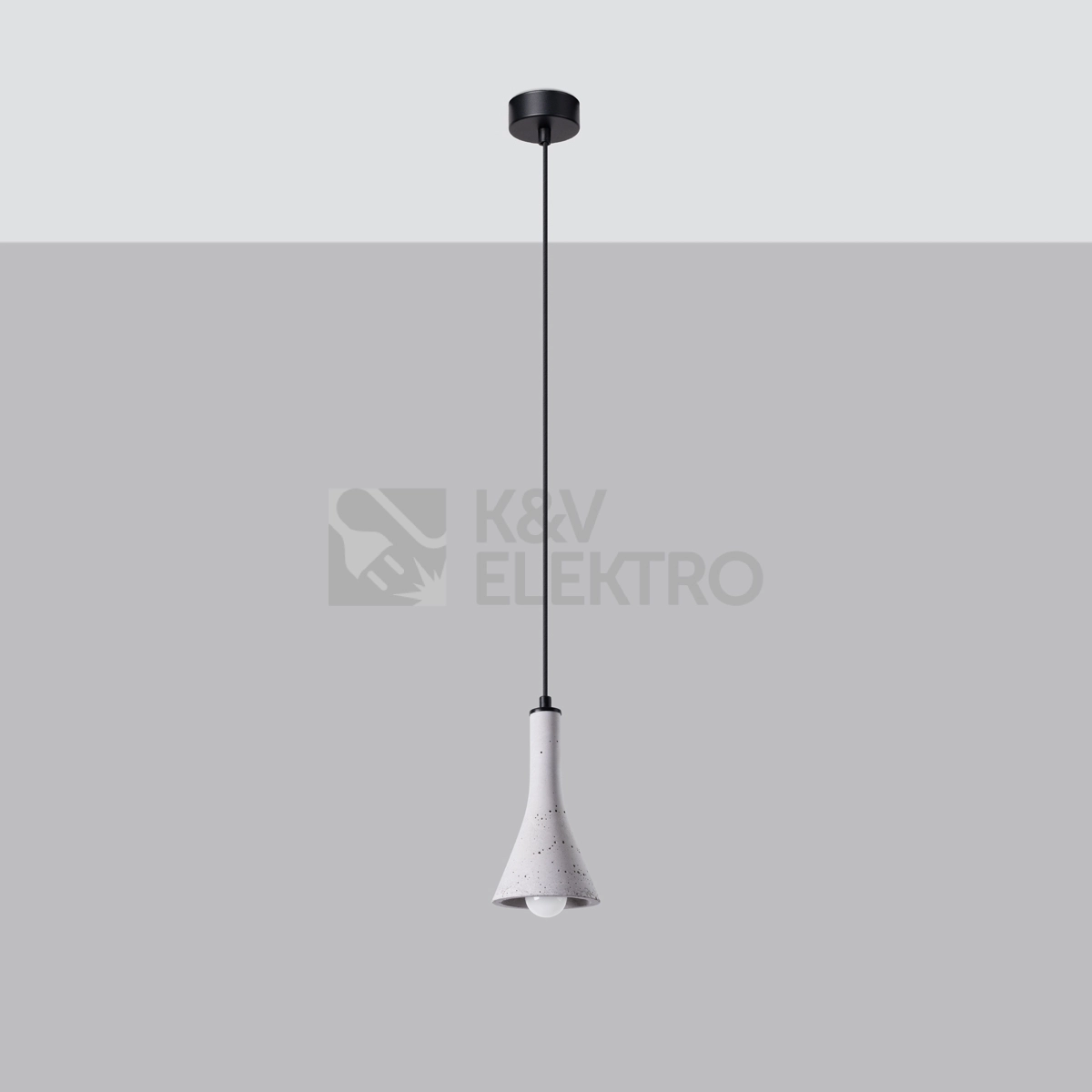 Obrázek produktu Závěsné svítidlo SOLLUX REA 1 beton E14 1x12W bez žárovky SL.1223 1