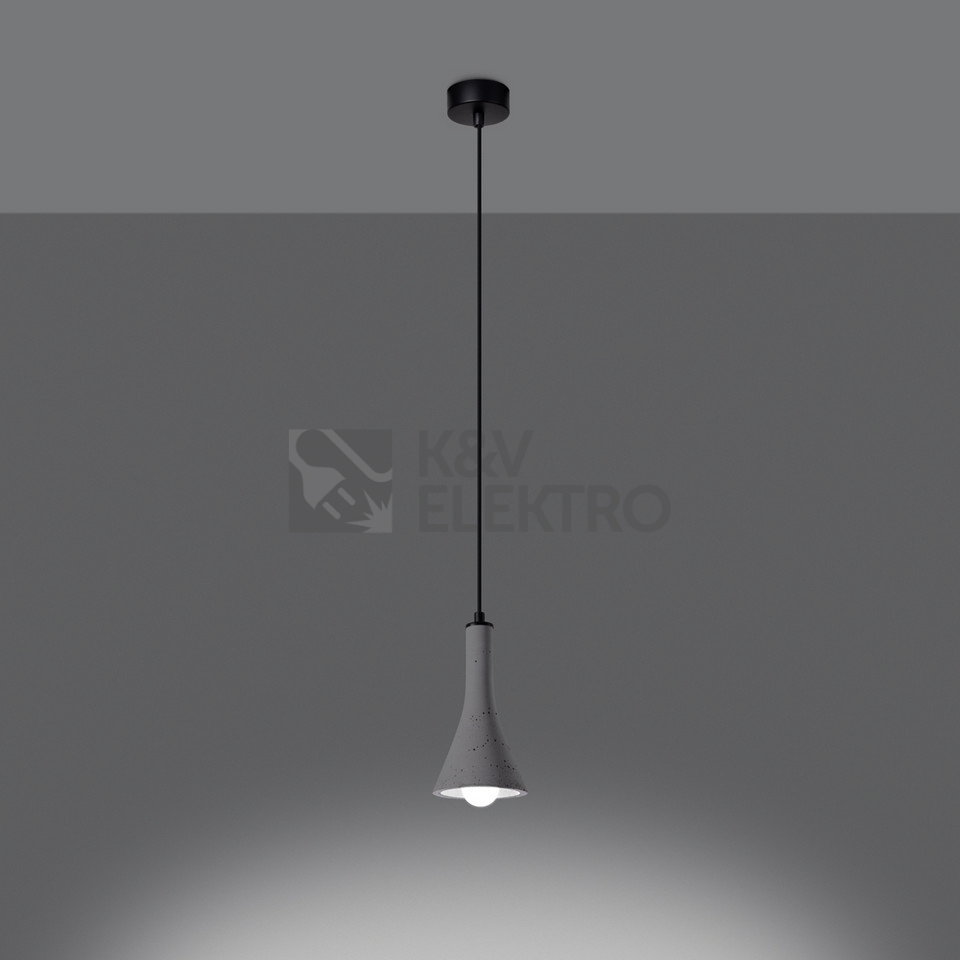 Obrázek produktu Závěsné svítidlo SOLLUX REA 1 beton E14 1x12W bez žárovky SL.1223 2