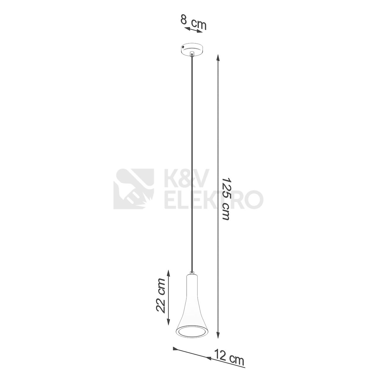 Obrázek produktu Závěsné svítidlo SOLLUX REA 1 beton E14 1x12W bez žárovky SL.1223 4