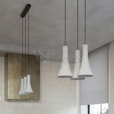 Obrázek produktu Závěsné svítidlo SOLLUX REA 1 beton E14 1x12W bez žárovky SL.1223 6