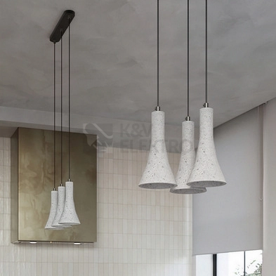 Obrázek produktu Závěsné svítidlo SOLLUX REA 1 beton E14 1x12W bez žárovky SL.1223 6