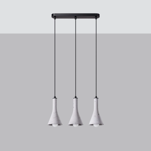 Závěsné svítidlo SOLLUX REA 3L beton E14 3x12W bez žárovky SL.1225 (obrázek 4)